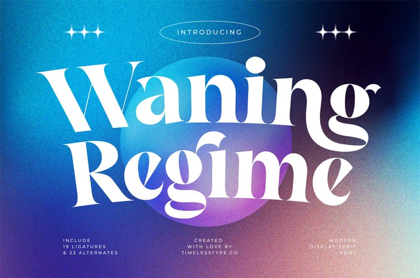 Waning Regime Font