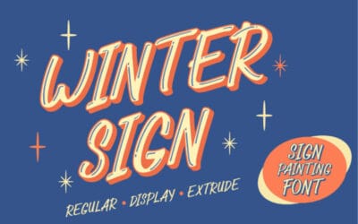 Winter Sign Font