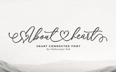 About Heart Font