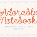 Adorable Notebook Font