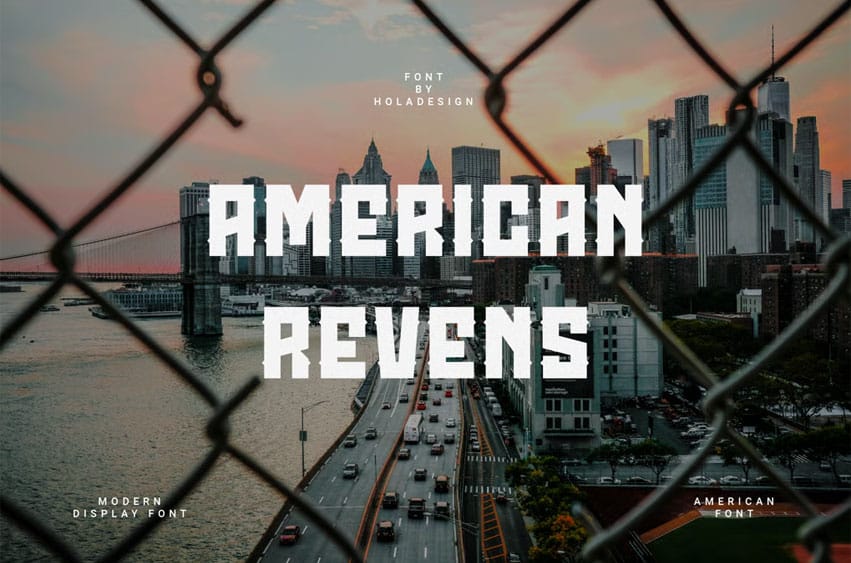 American Revens Font