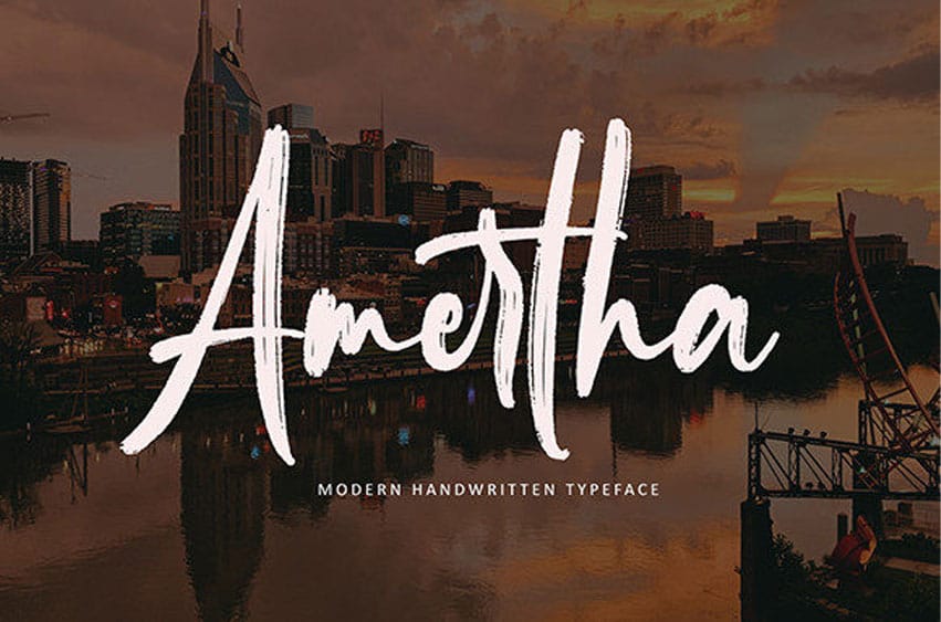 Amertha Typeface Font