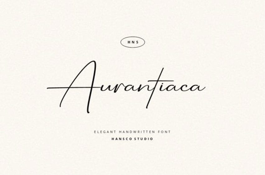 Aurantiaca Signature Font