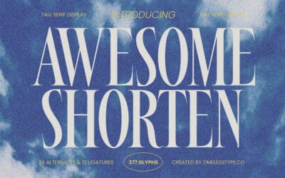 Awesome Shorten Font