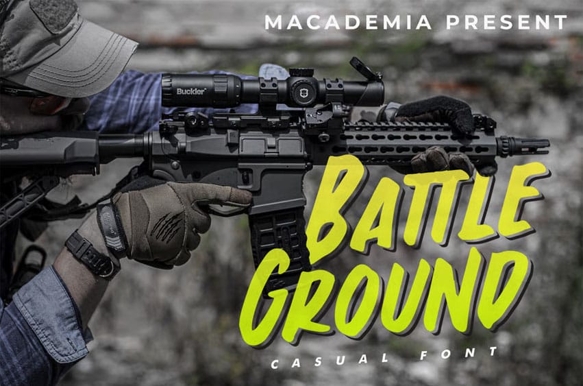 Battleground Casual Font