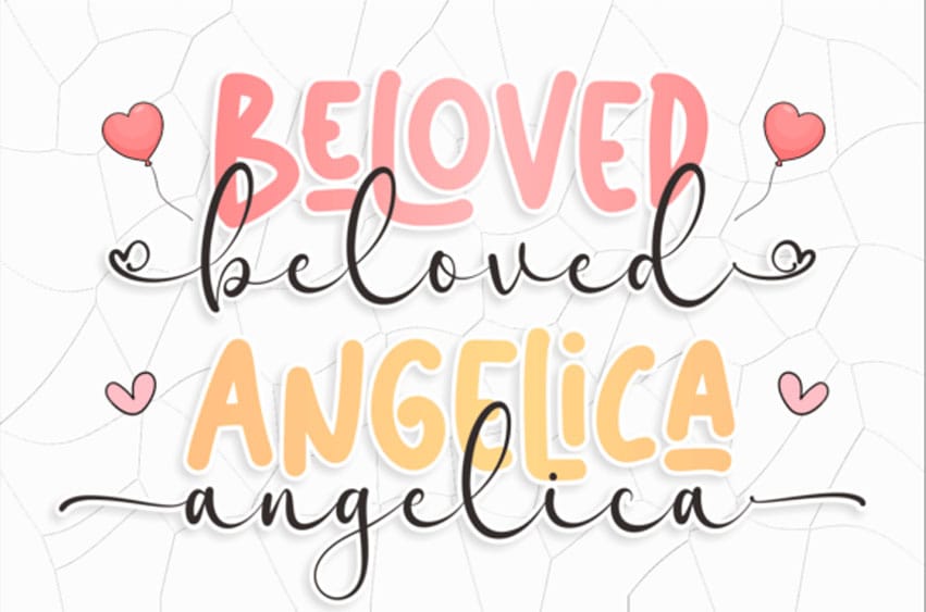 Beloved Angelica Font