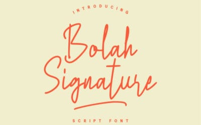 Bolah Signature Font