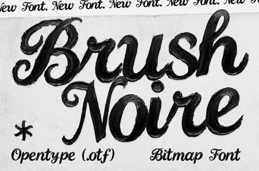 Brush Noire Font