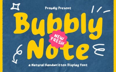 Bubbly Note Font