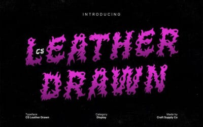 CS Leather Drawn Font