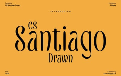 CS Santiago Drawn Font