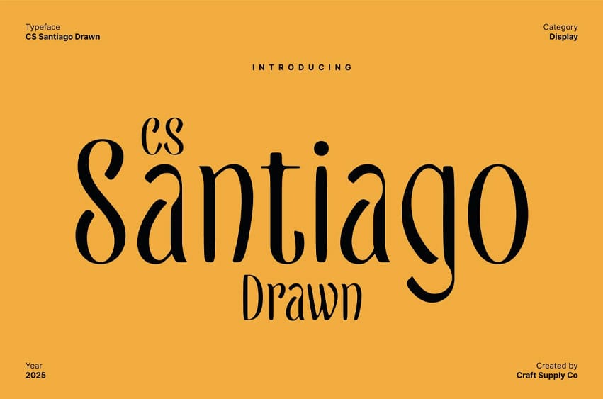 CS Santiago Drawn Font