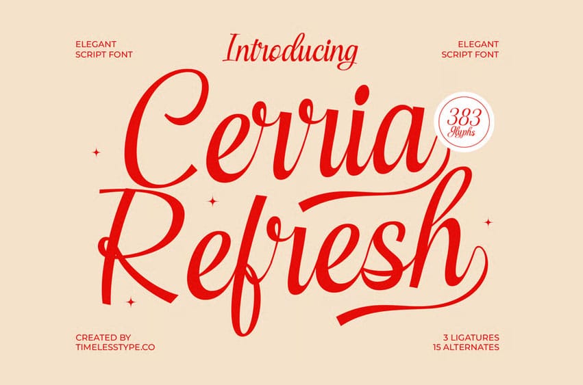 Cerria Refresh Font