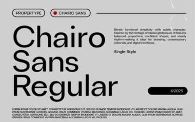 Chairo Sans Regular Font