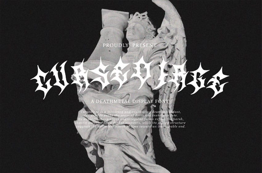 Cursedirge Deathmetal Font