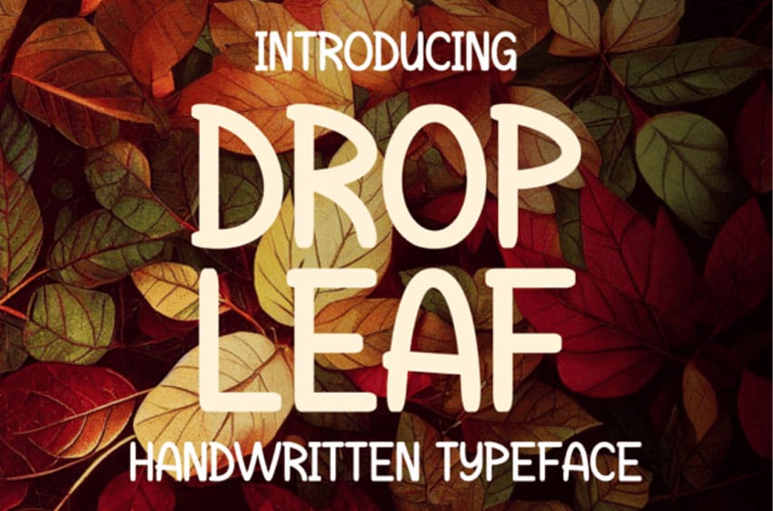 Drop Leaf Font