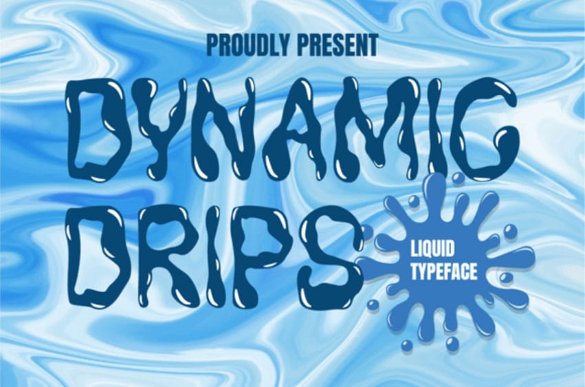Dynamic Drips Font