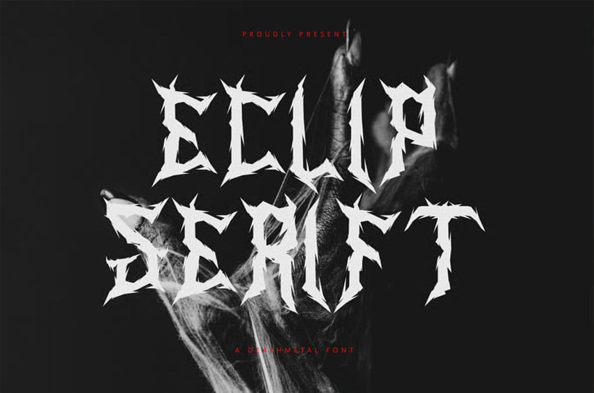 Eclipserift Deathmetal Font