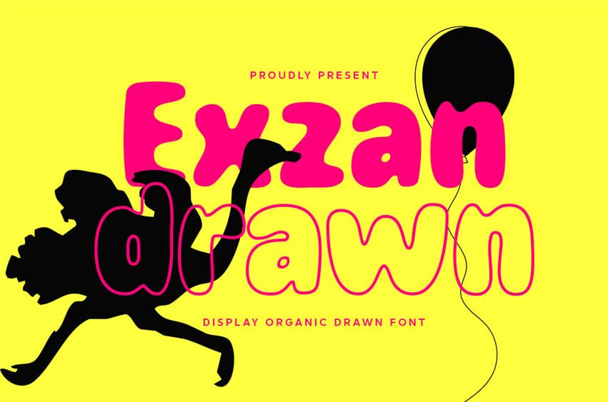 Exzan Drawn Font