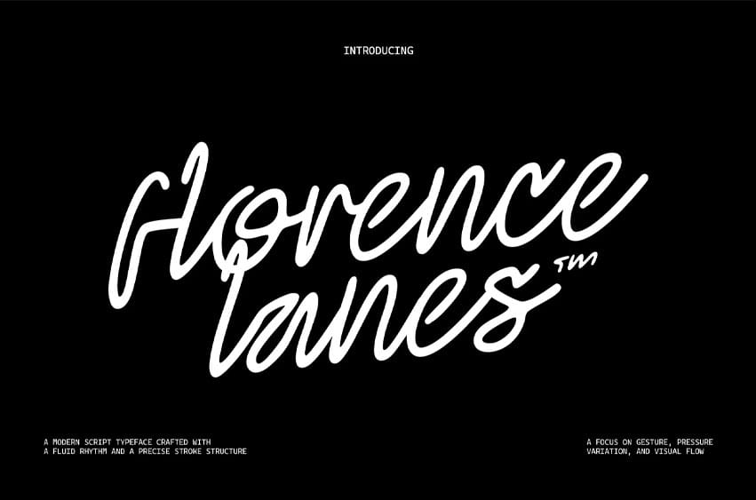Florence Lanes Font
