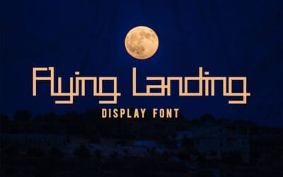 Flying Landing Font