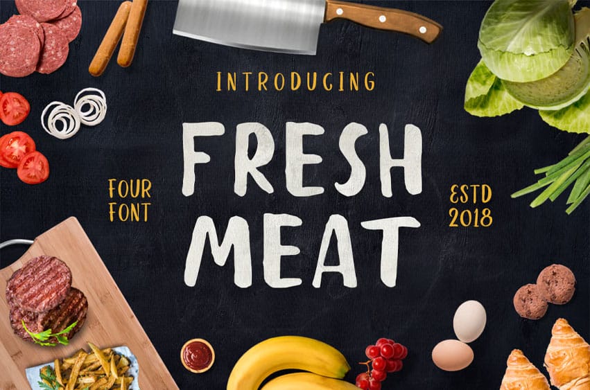 Fresh Meat 4 Font
