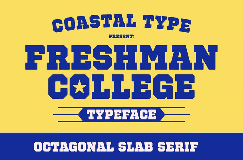 Freshman College Font