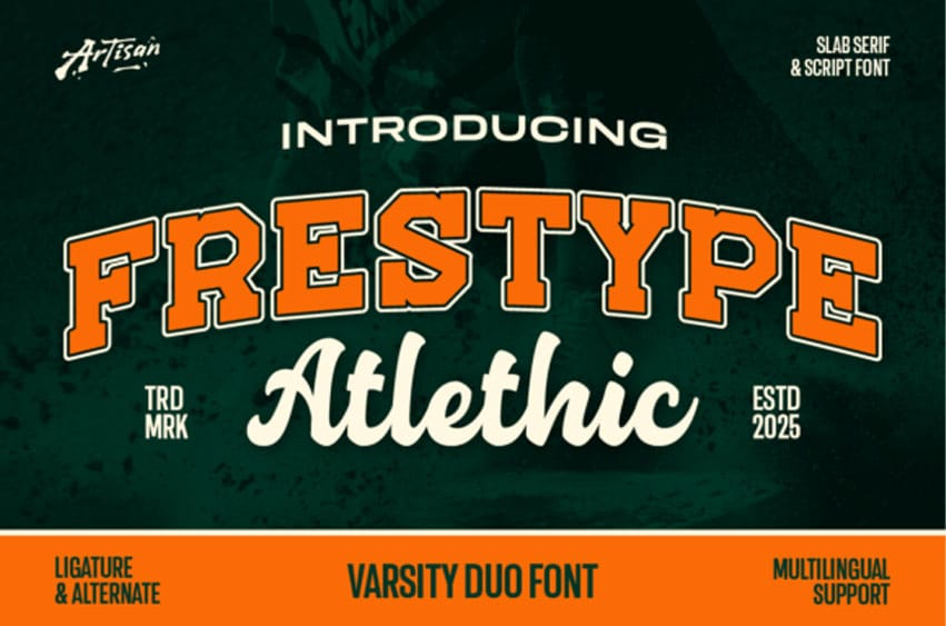 Frestype Atlethic Duo Font