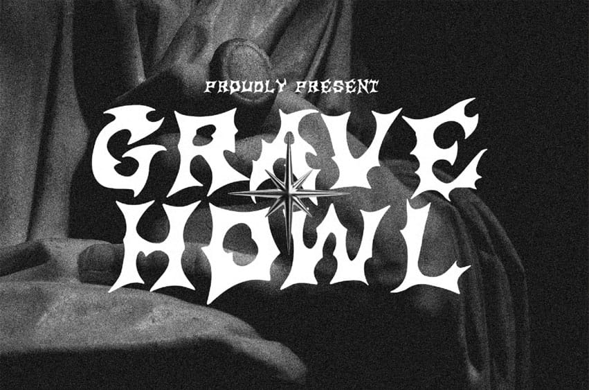 Gravehowl Deathmetal Font