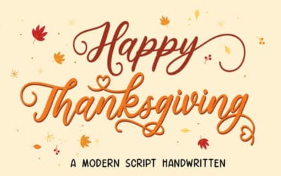 Happy Thanksgiving Font