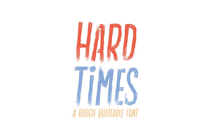 Hard Times Font
