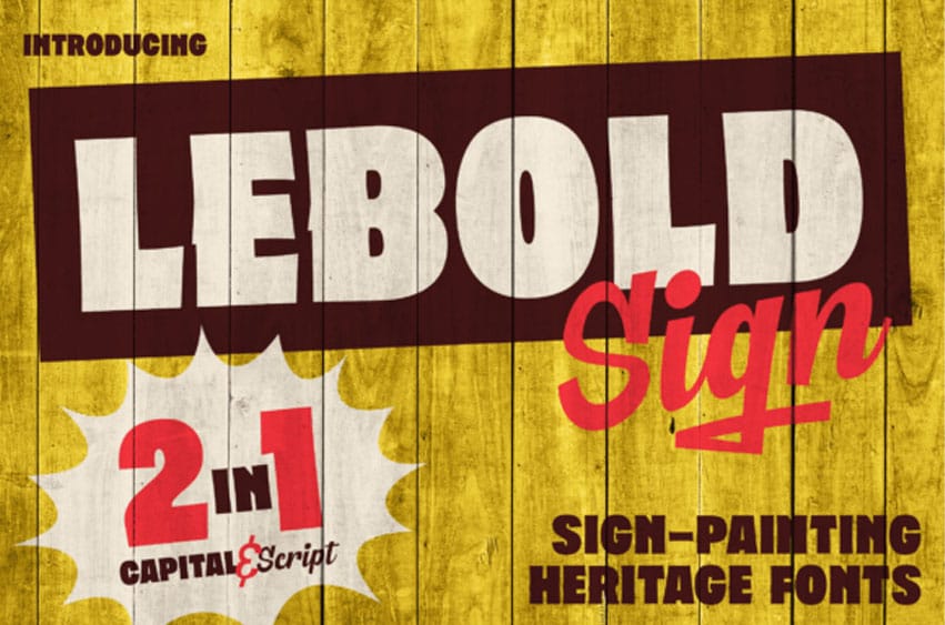 Lebold Sign Font