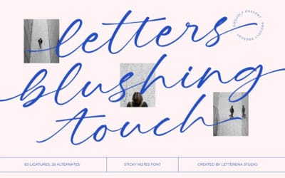 Letters Blushing Font