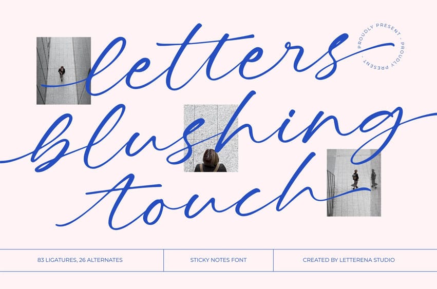 Letters Blushing Font