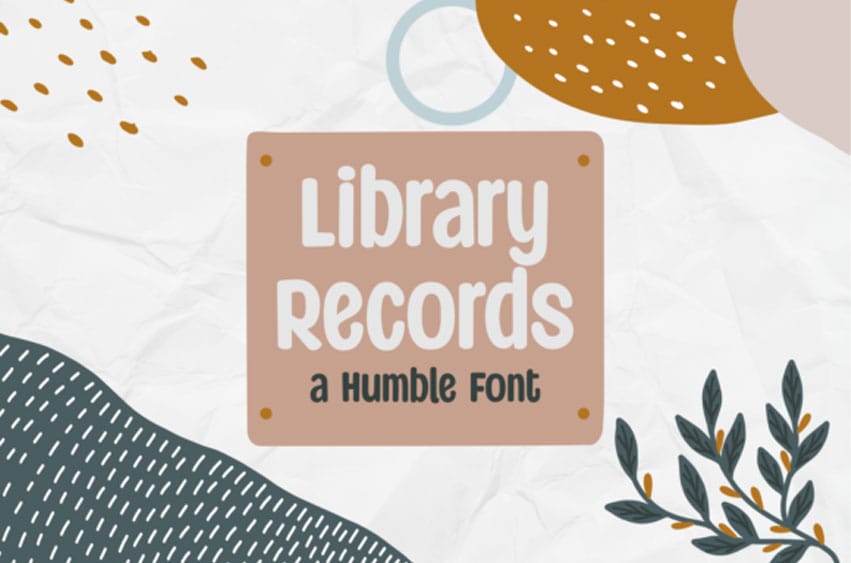 Library Records Font