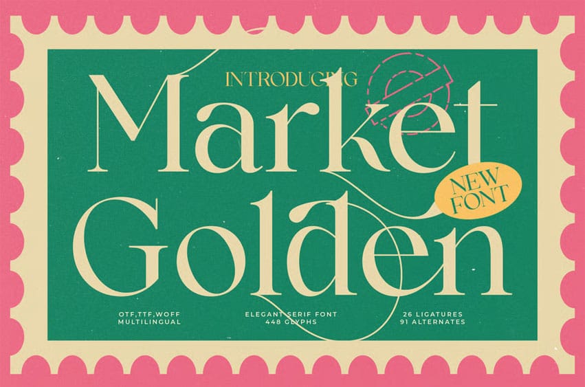 Market Golden Font