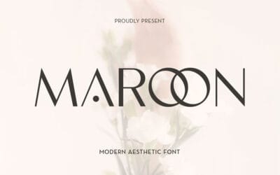 Maroon Font