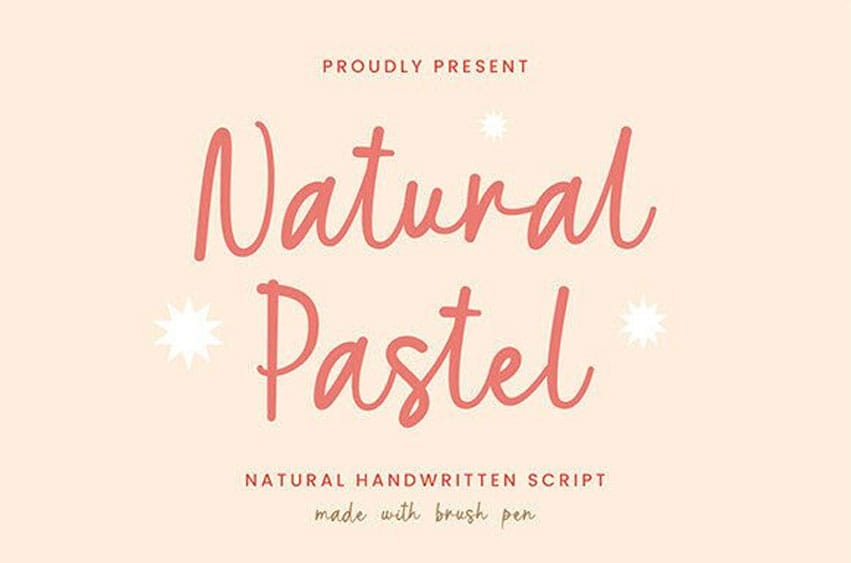 Natural Pastel Font