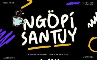 Ngopi Santuy Font