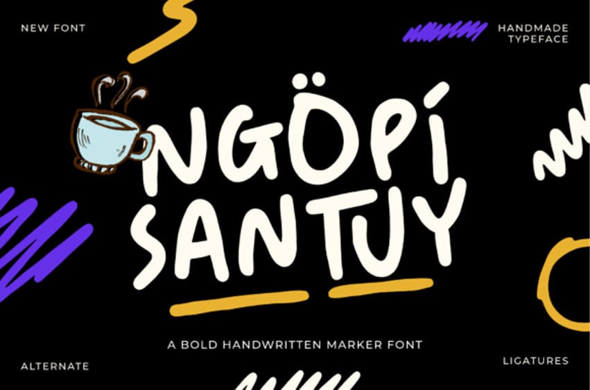 Ngopi Santuy Font