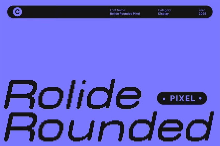 Rolide Rounded Pixel Font