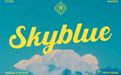 Skyblue Script Font