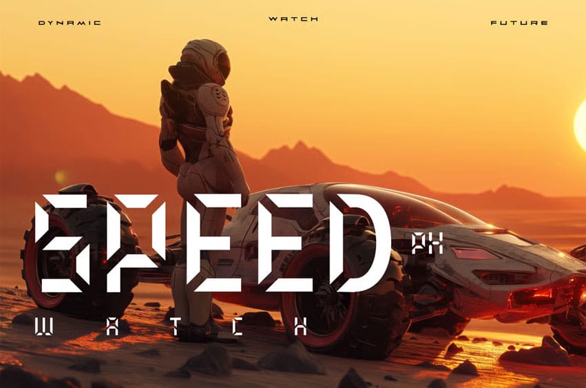 Speed Px Watch Font