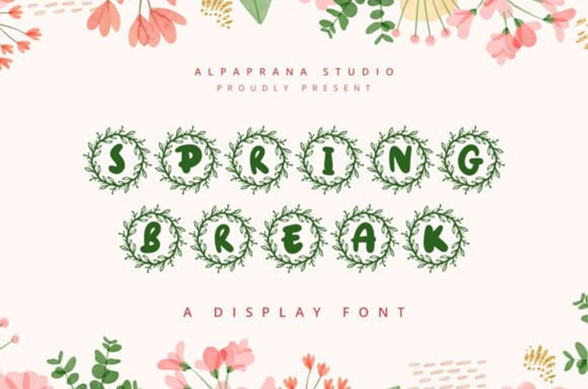 Spring Break Font