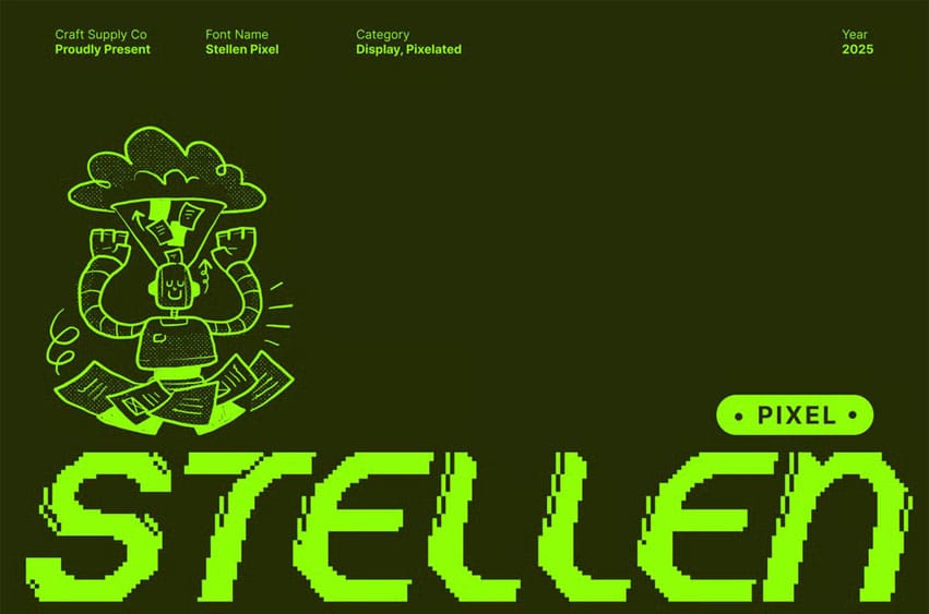 Stellen Pixel Font