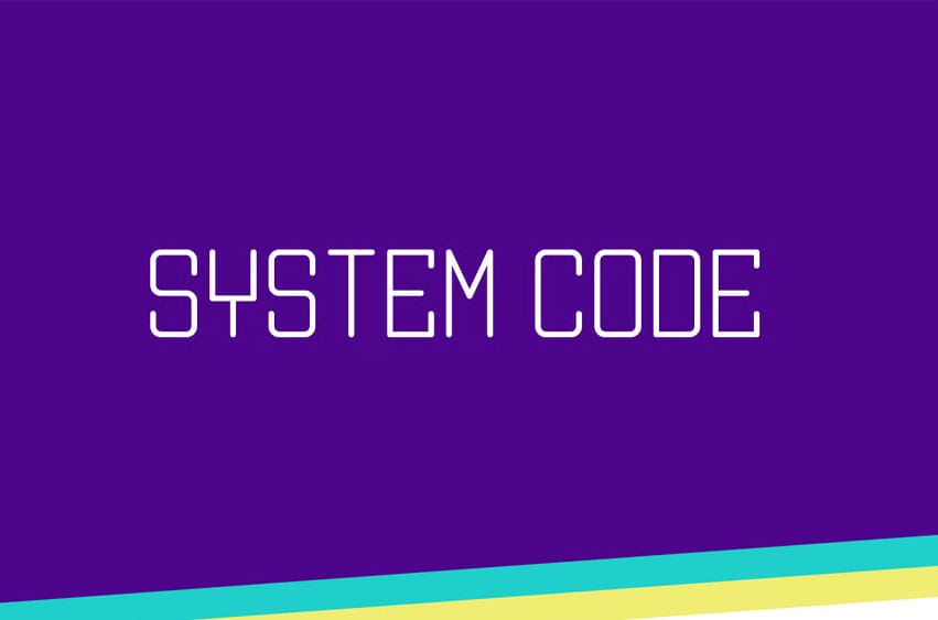 System Code Font