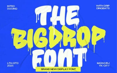 The Big Drop Font