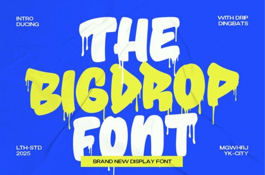 The Big Drop Font
