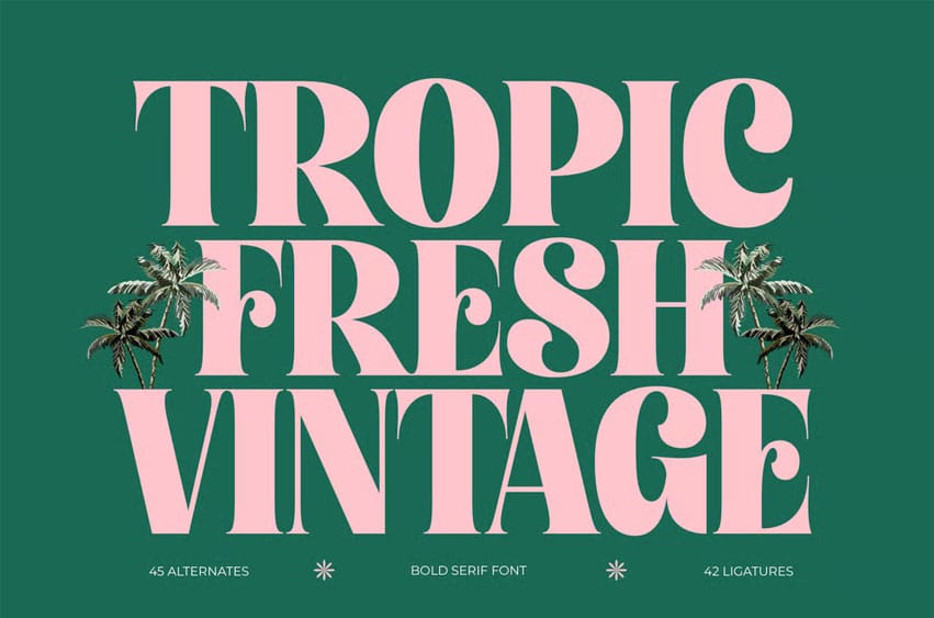 Tropic Fresh Vintage Font