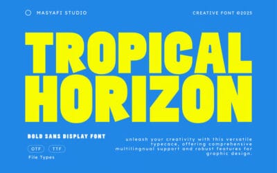Tropical Horizon Font